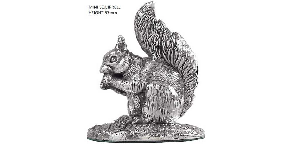 Miniature Hallmarked Silver Squirrel Figure