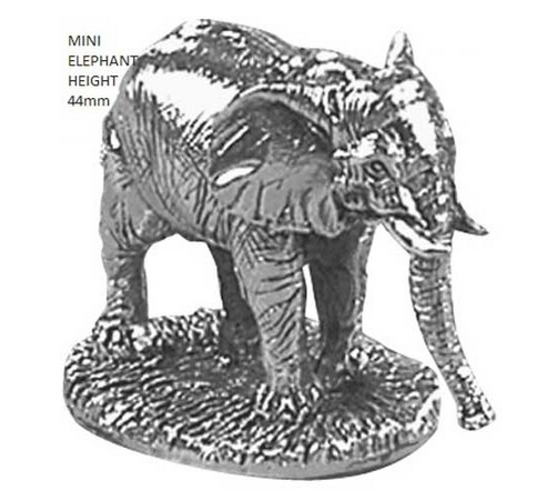 hallmarked silver small elephant figure