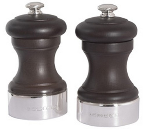 hallmarked silver and wooden peugeot pepper grinder