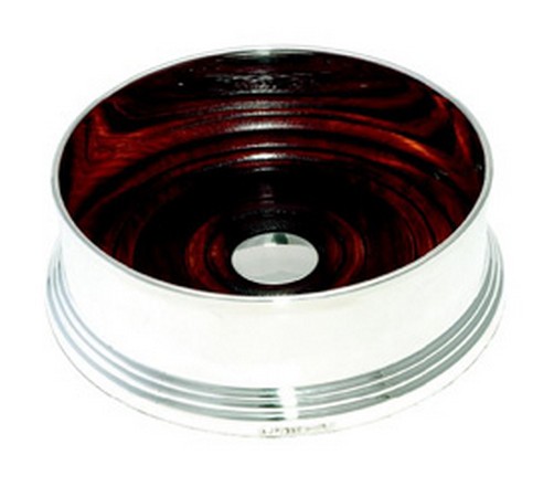 silver plated wine coaster 90mm diameter