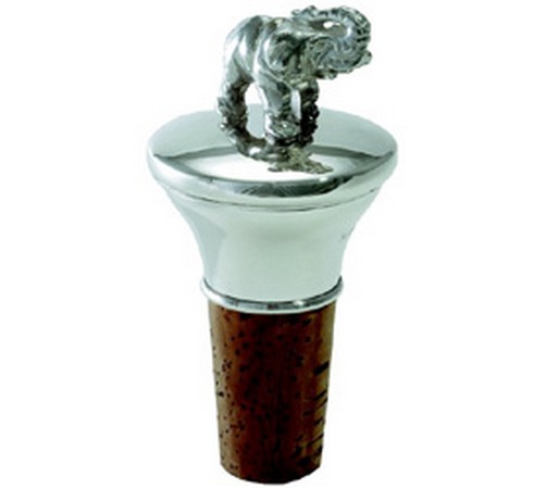 hallmarked silver elephant bottle stopper