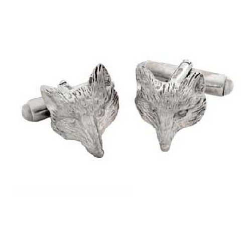 silver foxes mask cufflinks
