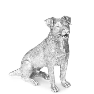 Hallmarked Sterling Silver Figurine of a Jack Russell