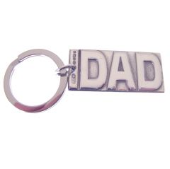 Sterling Silver DAD Key Ring