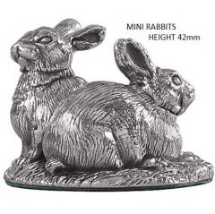 Hallmarked Silver Miniature Rabbit Model