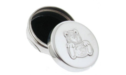 sterling silver teddy bear box hallmarked 