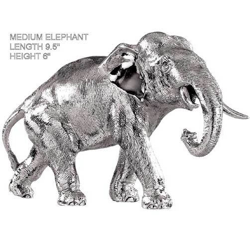medium size hallmarked silver elephant model