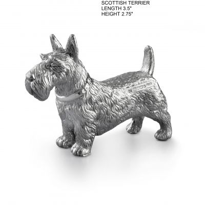 Hallmarked Silver Scottie Dog Figurine