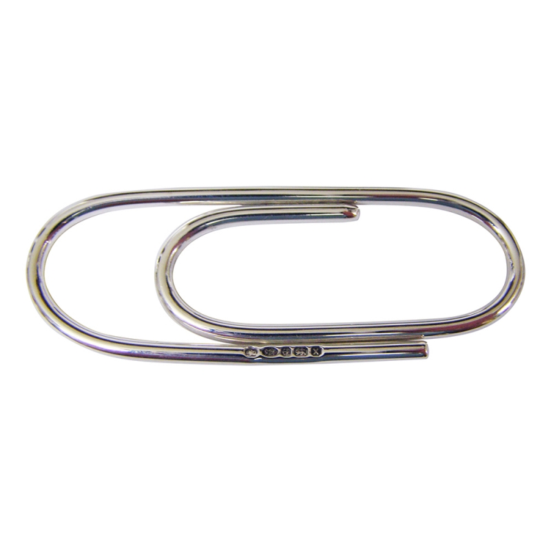 hallmarked sterling silver paper clip design money clip