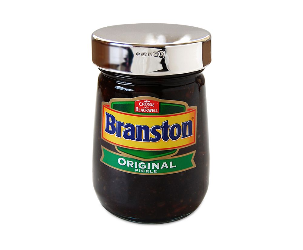 Hallmarked Silver Branston Pickle Jar