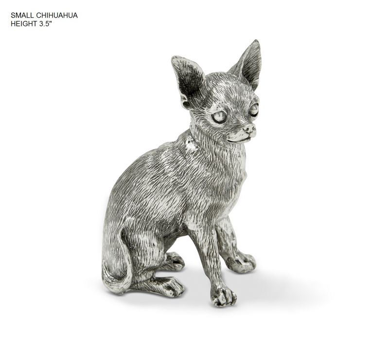 Sterling Hallmarked Silver Figurine of a Chihuaha Dog