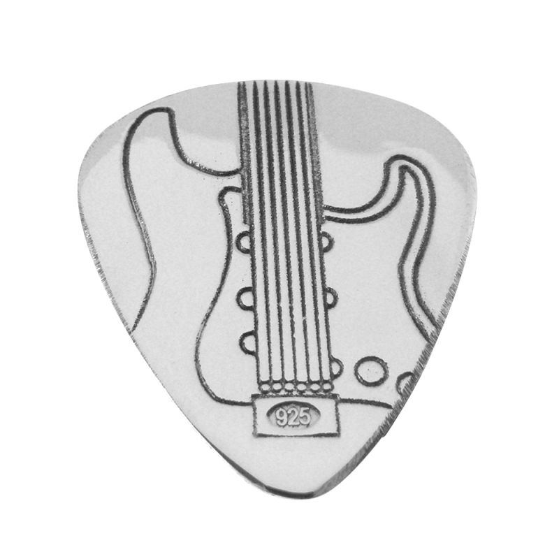 Hallmarked Sterling Silver Electric Guitar Plectrum