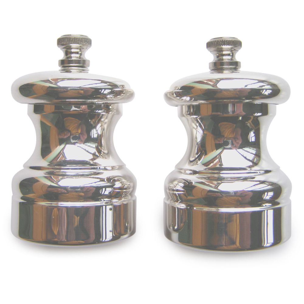 Silver Plated Pepper or Salt Grinders 7cm tall