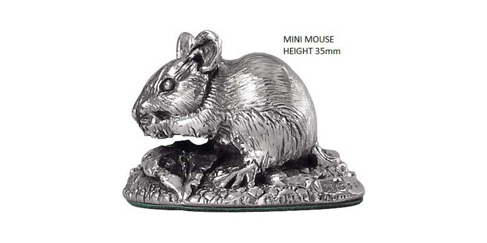 Hallmarked Silver Miniature Mouse Model