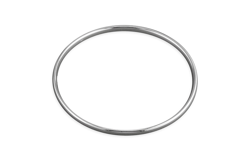 ladies hallmarked sterling silver wrist bangle