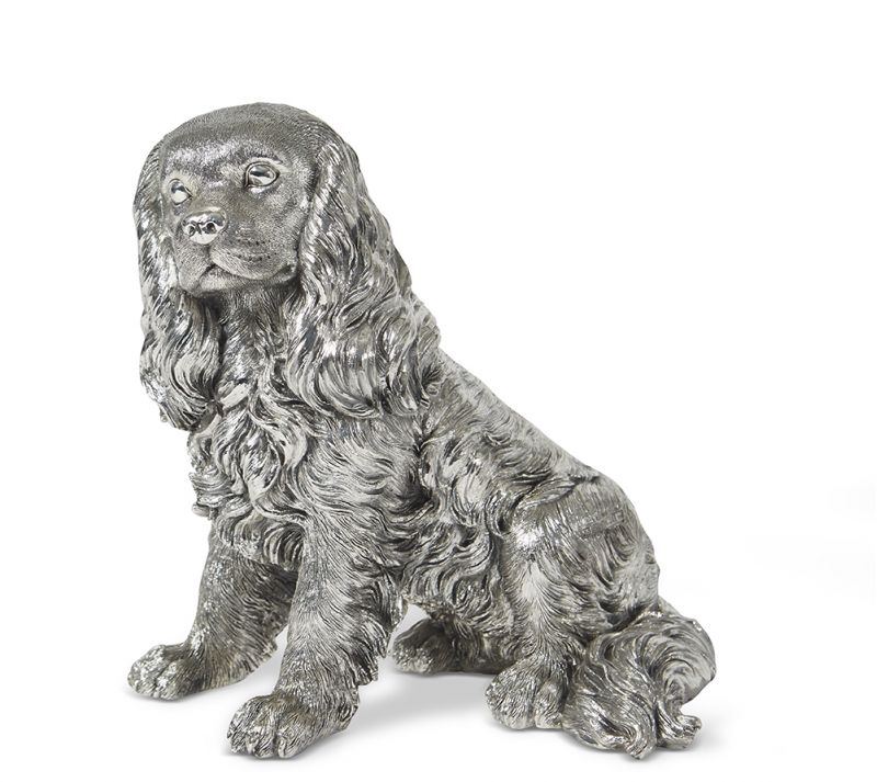 Sterling Hallmarked Silver King Charles Spaniel Figurine