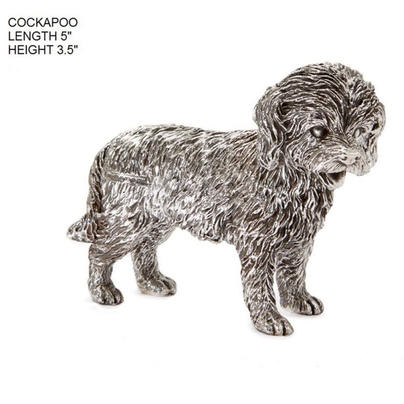 Hallmarked Silver Cockapoo Dog Figurine