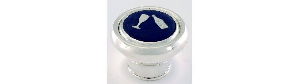 Hallmarked Silver Wedgwood Cameo Bottle Stopper