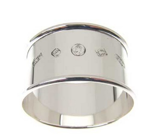Silver Napkin Ring With Feature Display Hallmark