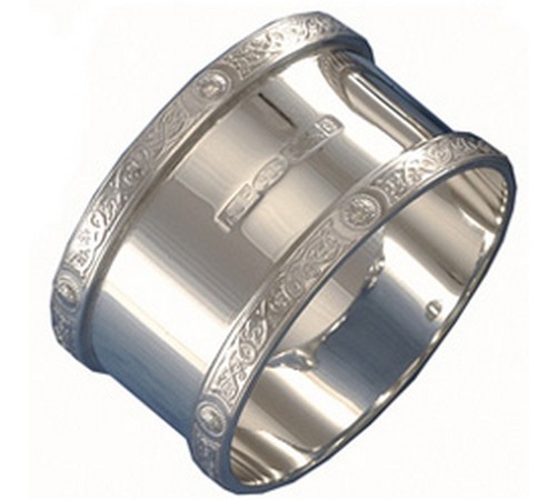 Celtic Silver Napkin Ring. Hallmarked Silver Celtic Napkin Ring