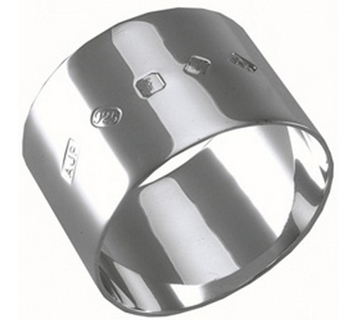 Hand Made Heavy Gauge Silver Napkin Ring that Weighs 1.5 ounces