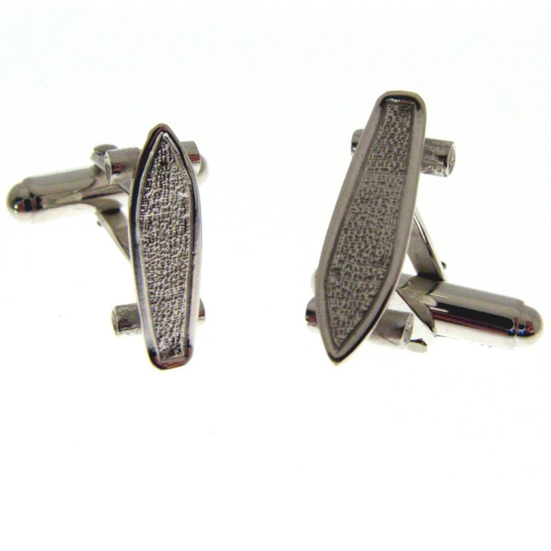 Hallmarked Sterling Silver Skateboard Cuff Links