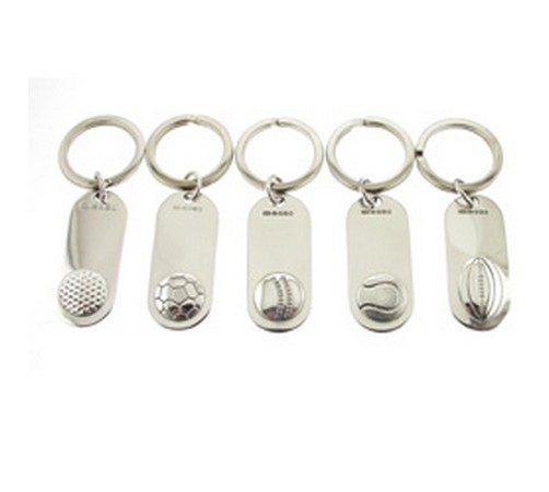 Hallmarked Silver Sporting Key rings
