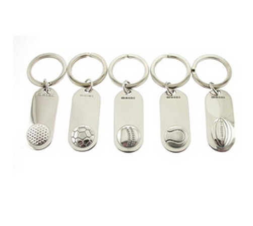 Hallmarked Silver Sporting Key Rings