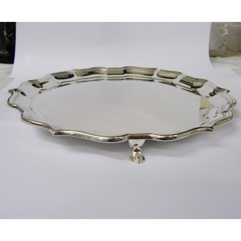 Hallmarked Sterling Silver 8 inch Chippendale