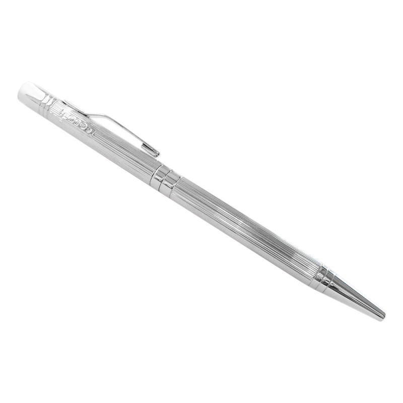 English Made Silver Twist Action Ball Point P
