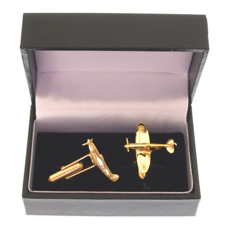 Hallmarked 9 Carat Solid Gold Spitfire Plane 