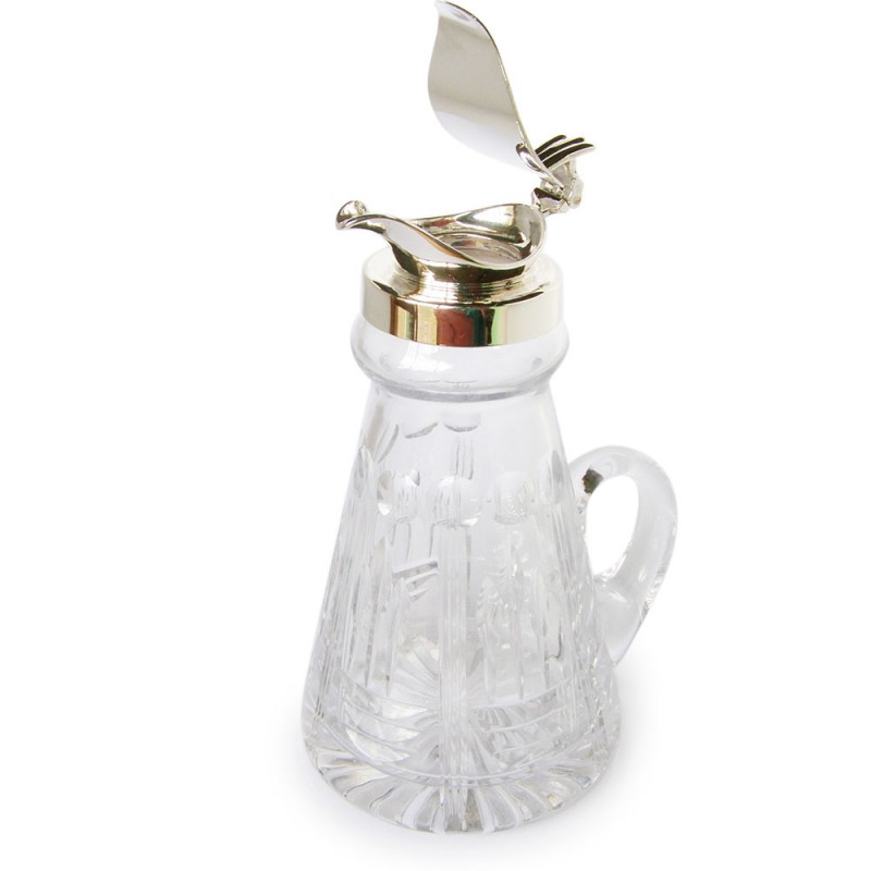Sterling Silver and Glass Whisky Noggin, Brie