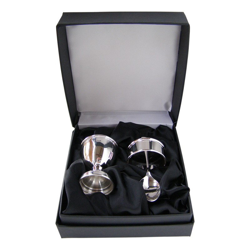 Sterling Silver Egg Cup Spoon and Napkin Ring