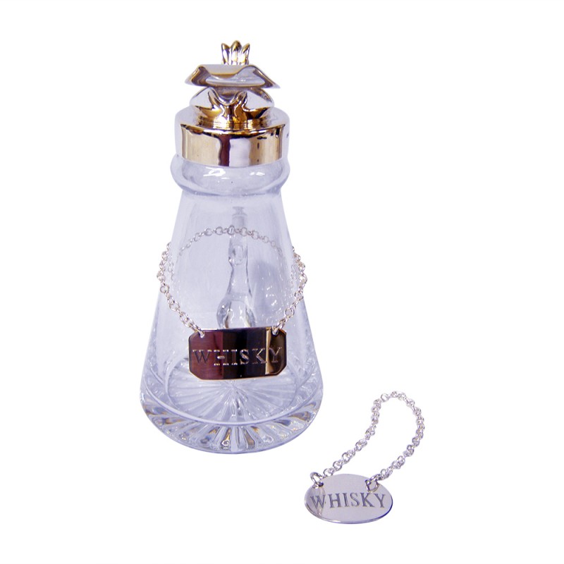 Sterling Silver and Glass Whisky Noggin, Brie