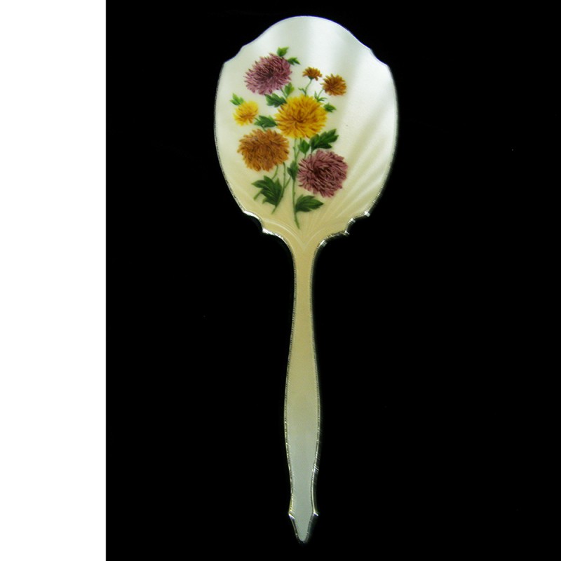 Sterling Silver Gilloche Enamel Ladies Dressi