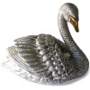 Large Hallmarked Silver Figure of a Swan