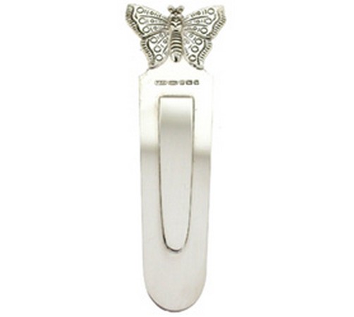 hallmarked silver butterfly bookmark 