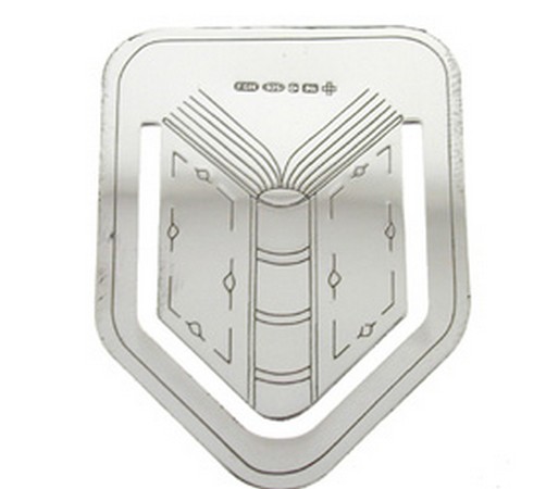 hallmarked silver book themed bookmark 
