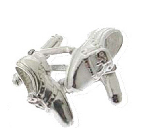 hallmarked silver golf shoe cufflinks