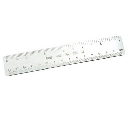 hallmarked silver six inch or 150mm ruler