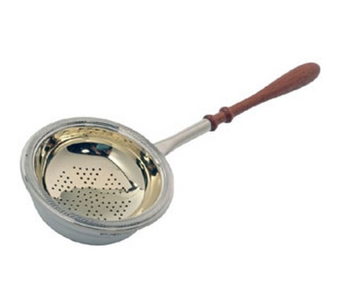 hallmarked silver tea strainer