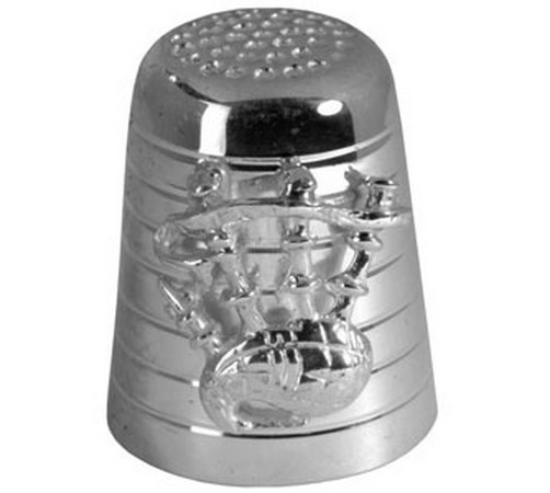 hallmarked silver scottish bagpipes thimble