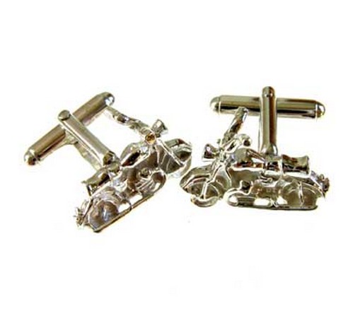 hallmarked silver harley davidson cufflinks