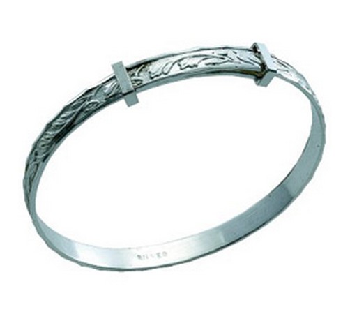 hallmarked silver baby bangle 