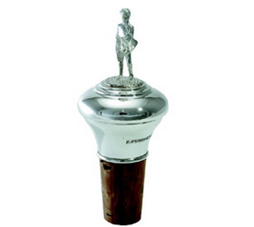 hallmarked silver jockey bottle stopper