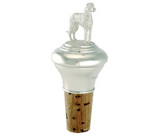 hallmarked silver irish wolf hound cork stopper