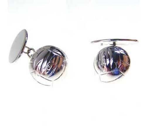 hallmarked silver football cufflinks