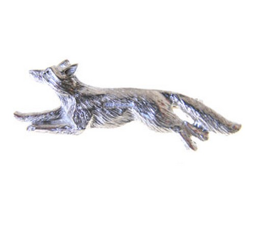 Hallmarked Silver Fox Stock pin Brooch
