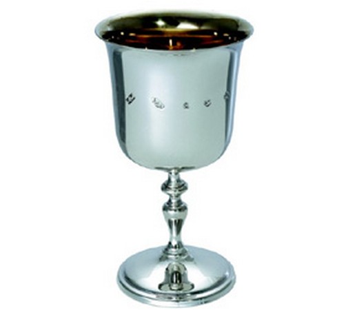 hallmarked silver wine goblet