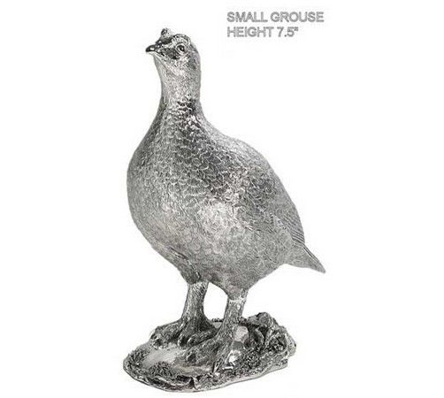 hallmarked silver grouse model